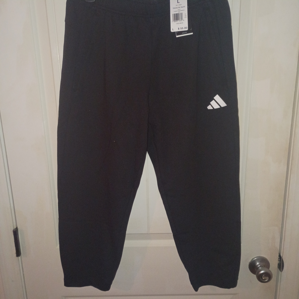 Adidas Men's 7/8 Black Jogger Pants